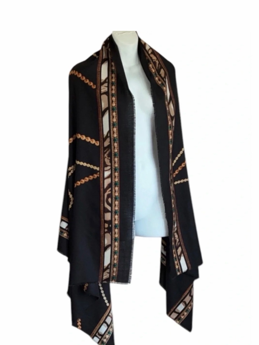 NWT Chicos 5 Way Black Pearl Wrap Classic